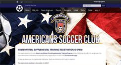 Desktop Screenshot of americanssoccerclub.org